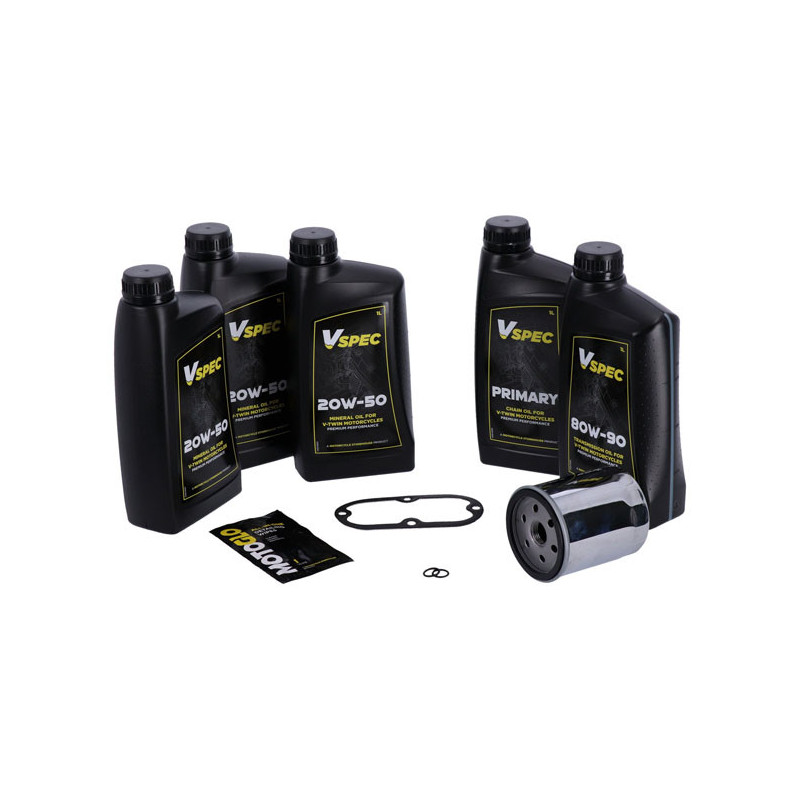 Big Oil onderhoudspakket Harley Evo Softail chroom