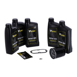 Big Oil onderhoudspakket Harley Evo Softail zwart
