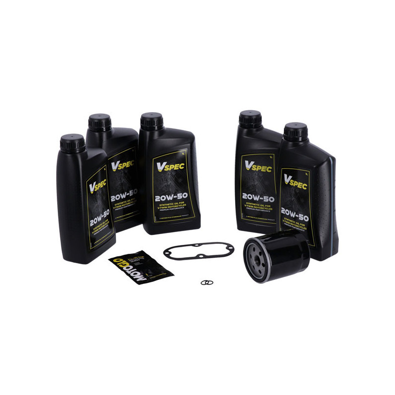 Big Oil onderhoudspakket Harley Evo Softail zwart