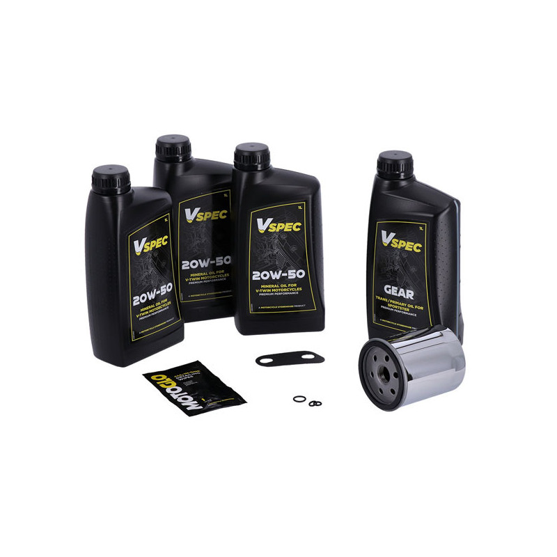Big Oil onderhoudspakket Harley Sportster 2004-2020 chroom