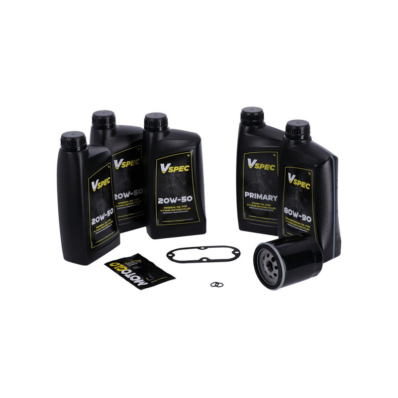 Big Oil onderhoudspakket Harley Softail Dyna zwart