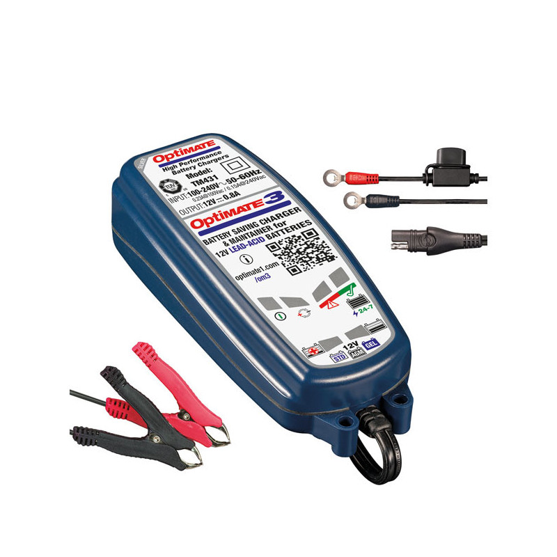 Tecmate OptiMATE 3 12V 0.8A acculader