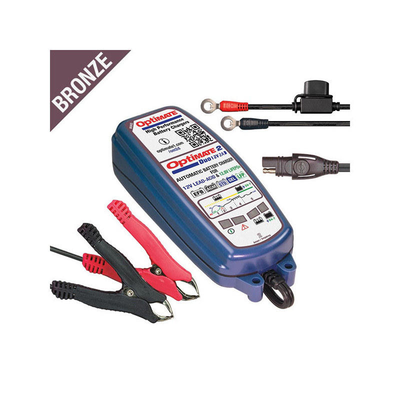Tecmate OptiMATE 2 Duo 12V lithium acculader