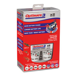 Tecmate OptiMATE 3 x 2 dubbele acculader