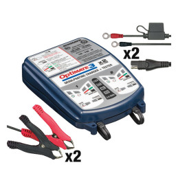 Tecmate OptiMATE 3 x 2 dubbele acculader