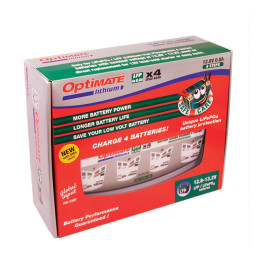 Tecmate OptiMATE Lithium 4S 4-bank acculader