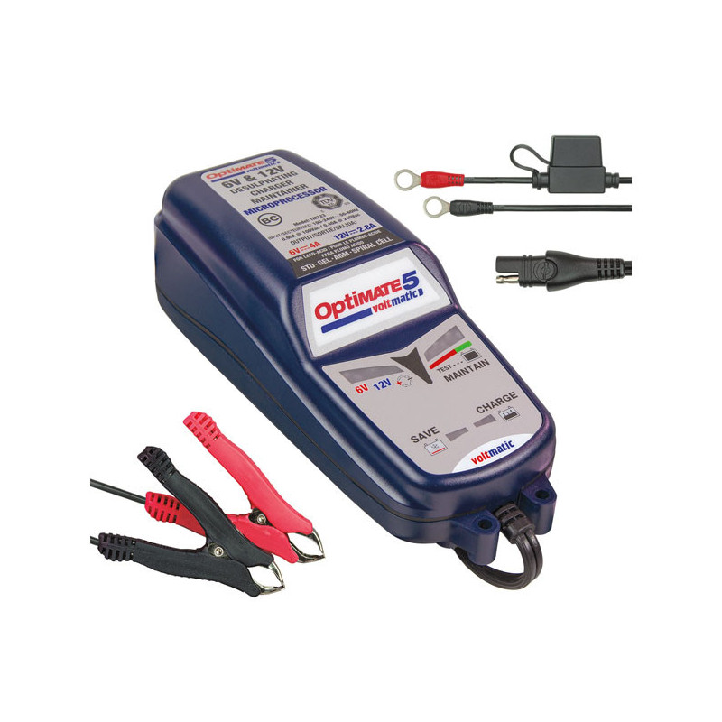 Tecmate OptiMATE 5 VoltMatic 6V 12V acculader