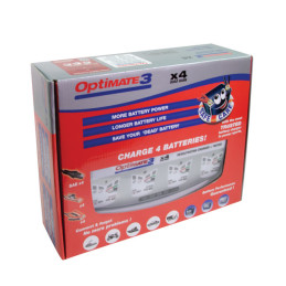 Tecmate OptiMATE 3 x 4-bank acculader