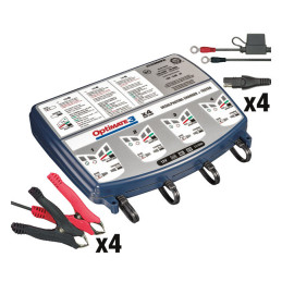 Tecmate OptiMATE 3 x 4-bank acculader