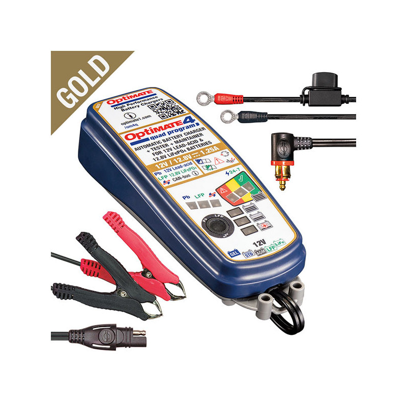 Tecmate OptiMATE 4 Quad Program acculader