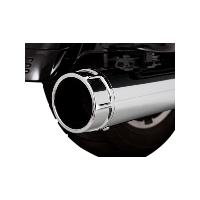 Torquer 450 slip-on uitlaat chroom Touring Vance & Hines