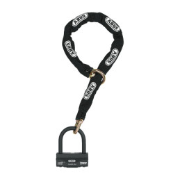Abus Granit 58 hangslot met 12KS120 ketting zwart