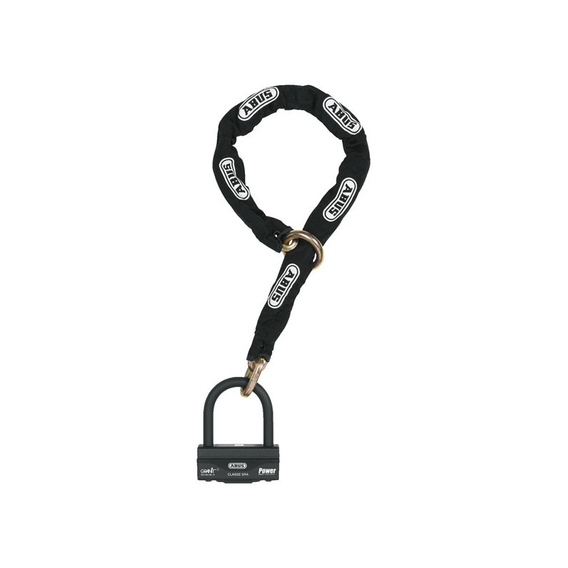 Abus Granit 58 hangslot met 12KS120 ketting zwart