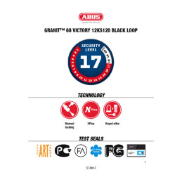Abus Granit Victory X-Plus remschijfslot met ketting