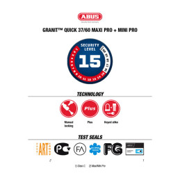 Abus Granit Quick 37/60 HB50 Mini Pro remschijfslot