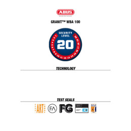 Abus WBA 100 Granit muur en vloeranker