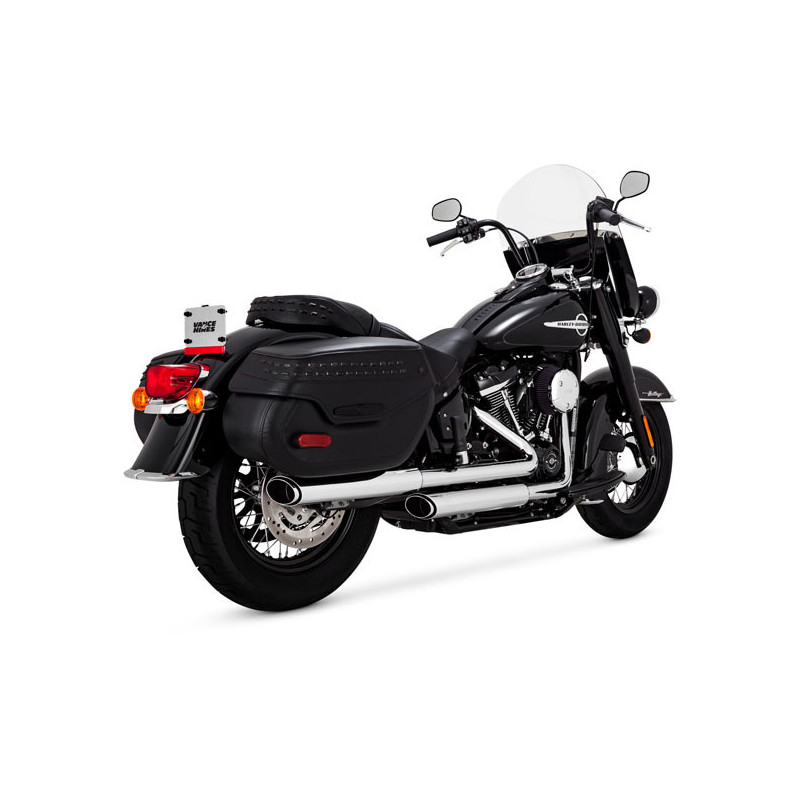 Vance & Hines Twin Slash PCX slip-on Softail chroom
