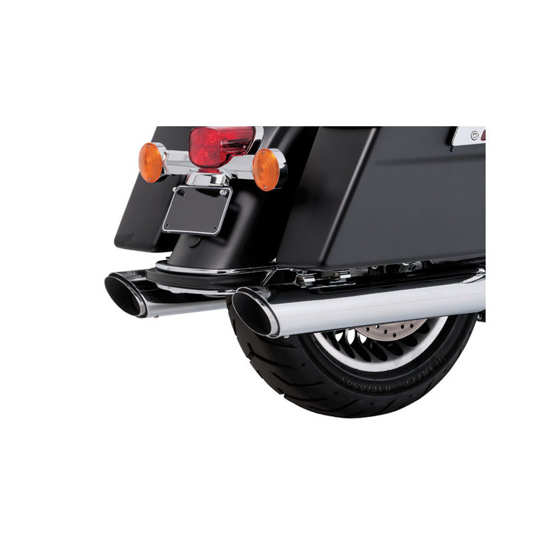 Vance & Hines Twin Slash Round slip-on dempers chroom