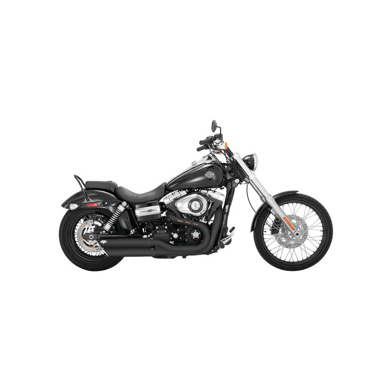 Vance & Hines Twin Slash 3 inch slip-on dempers zwart