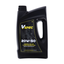 Vspec 20W50 minerale motorolie 4 liter Harley Davidson