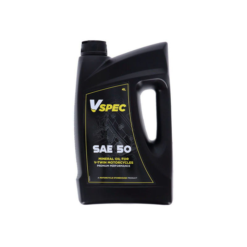 Vspec SAE 50 minerale motorolie 4 liter Harley Davidson