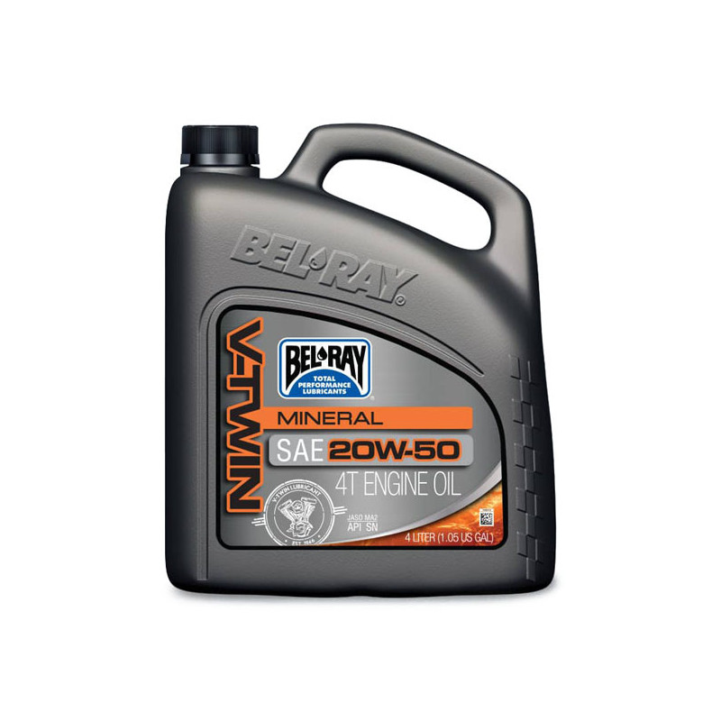 Motorolie 20W50 mineraal Bel-Ray V-Twin 4L