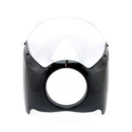 Mini fairing cafe racer zwart voor 5-3/4 inch koplamp