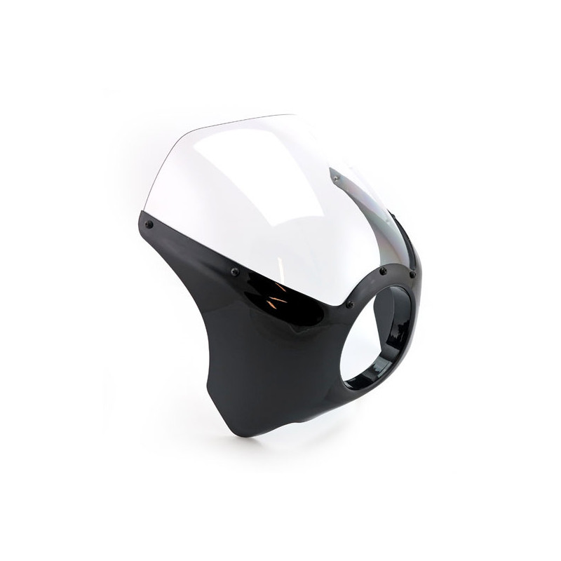 Mini fairing cafe racer zwart voor 5-3/4 inch koplamp