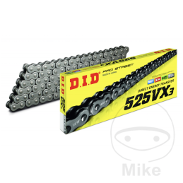 Kettingset DID 525 VX3 Benelli TRK 502 staalkleurig