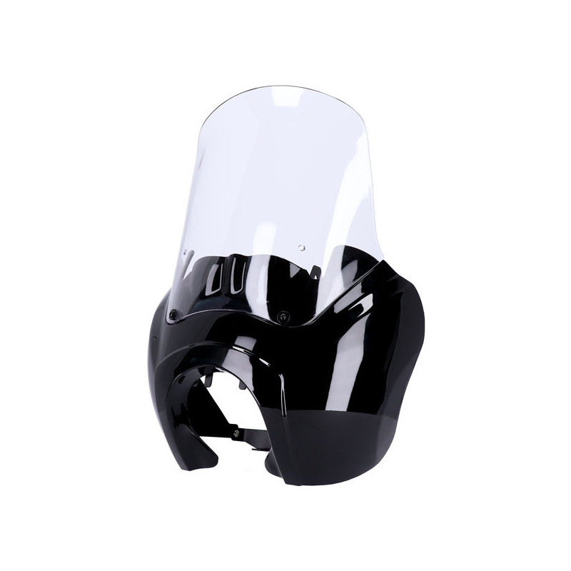 Koplamp fairing zwart voor Harley Davidson Dyna 2006-2017