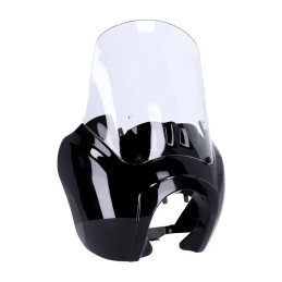 Koplamp fairing zwart voor Harley Davidson Dyna 2006-2017