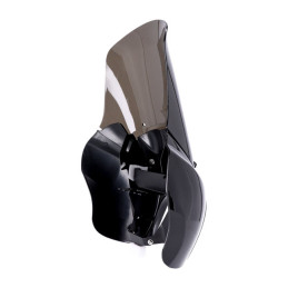 Koplamp fairing zwart met getint windscherm voor Harley Davidson Dyna