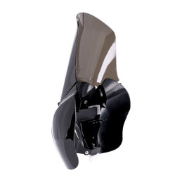 Koplamp fairing zwart met getint windscherm voor Harley Davidson Dyna