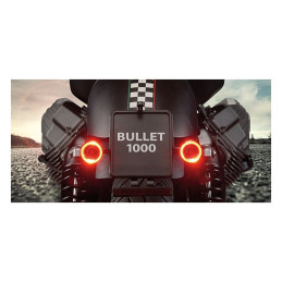 Bullet 1000 DF chroom knipperlicht met remlicht Kellermann