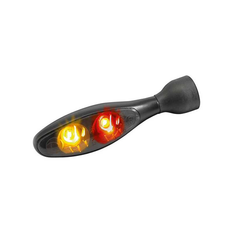 Kellermann Micro 1000 DF Dark 3-in-1 LED Zwart