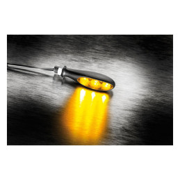 Kellermann Micro S Dark Achter Knipperlicht Zwart
