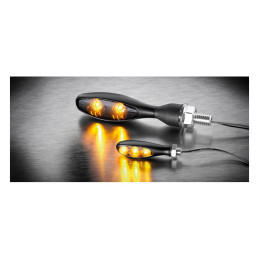 Kellermann Micro S Dark Achter Knipperlicht Zwart