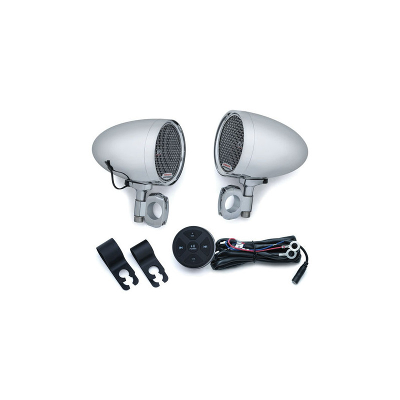 Audio speakerset motorfiets Kuryakyn Road Thunder 100W chroom