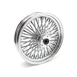 Fat Spoke voorwiel Touring 3.50 x 16 Dual Flange chroom MCS