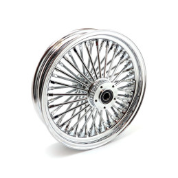 Fat Spoke voorwiel Touring 3.50 x 16 Dual Flange chroom MCS