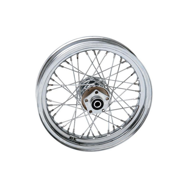 Achterwiel Harley Softail FXR 3.00 x 16 40 spaaks chroom