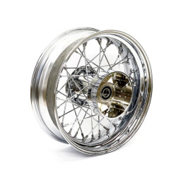 Achterwiel Touring 5.00 x 16 40 spaaks chroom zonder ABS