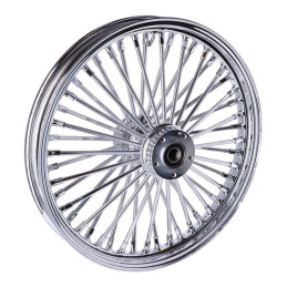 Fat Spoke voorwiel 2.15 x 19 Dual Flange Tubeless chroom MCS