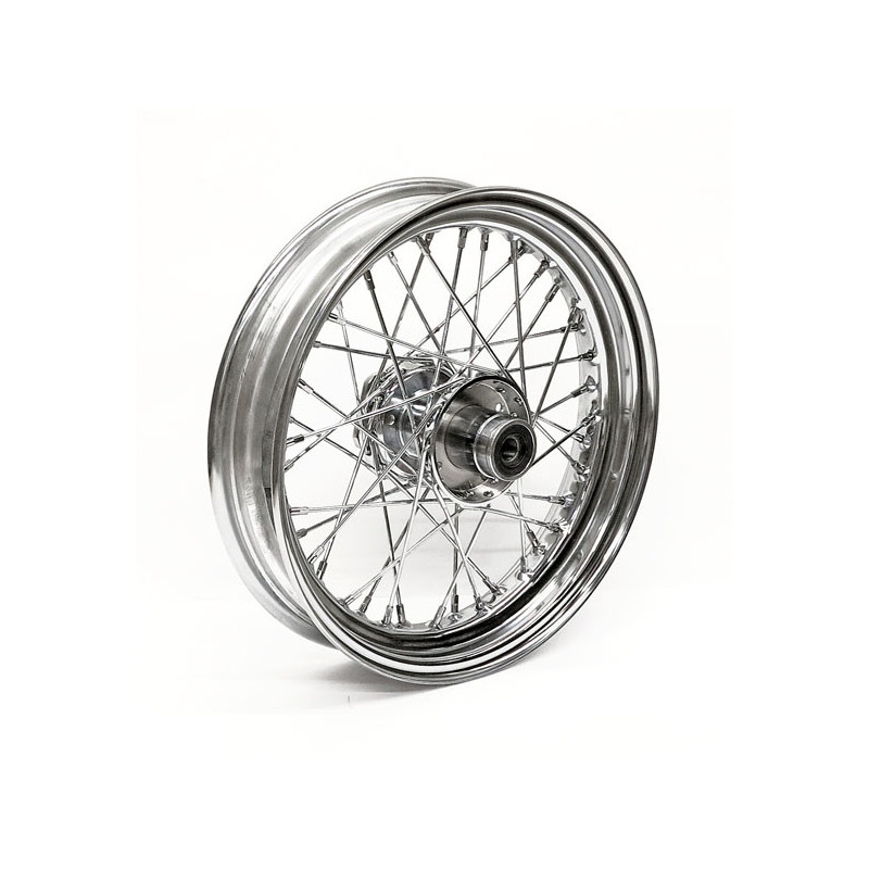 Voorwiel Fat Boy Heritage Softail 3.00 x 16 chroom