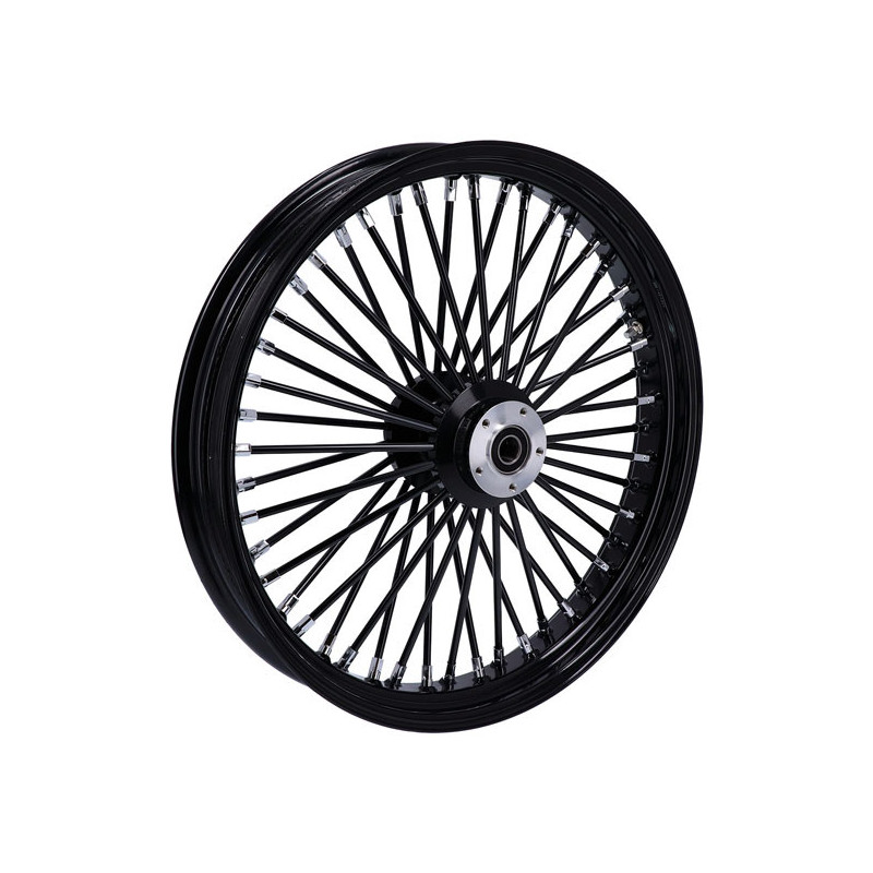 Fat Spoke voorwiel 3.50 x 23 Dual Flange Tubeless zwart MCS