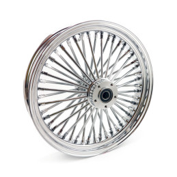 Fat Spoke voorwiel Touring 3.50 x 18 Tubeless chroom