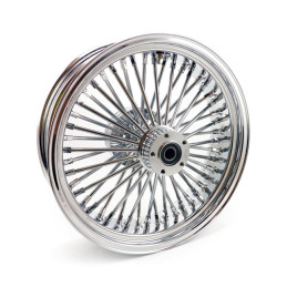 Fat Spoke achterwiel Harley Touring 18 inch Tubeless Chroom