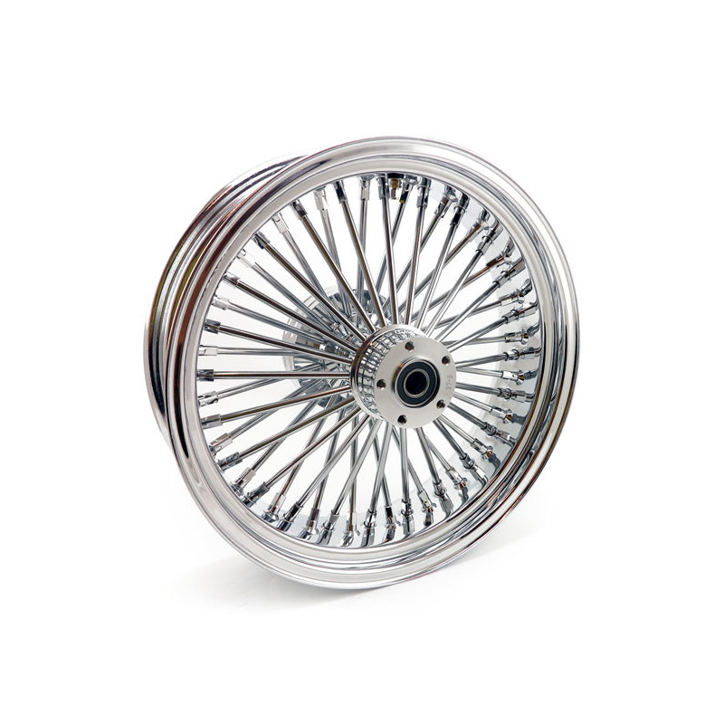 Fat Spoke achterwiel Harley Touring 18 inch Tubeless Chroom
