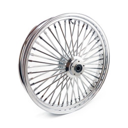 Fat Spoke voorwiel Harley 3.50 x 23 Tubeless Chroom