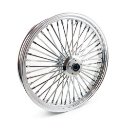 Fat Spoke voorwiel Harley 3.50 x 23 Tubeless Chroom